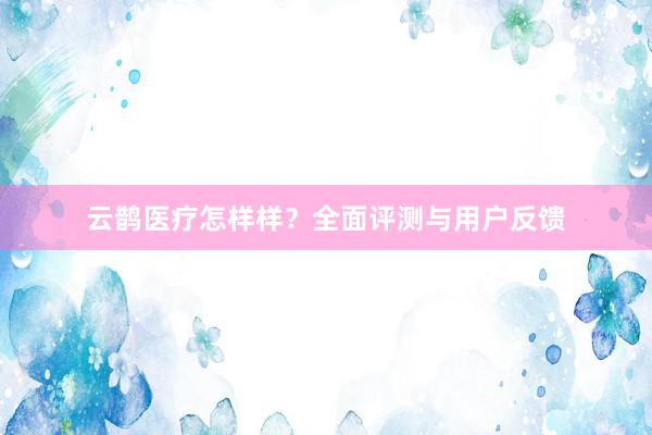 云鹊医疗怎样样？全面评测与用户反馈